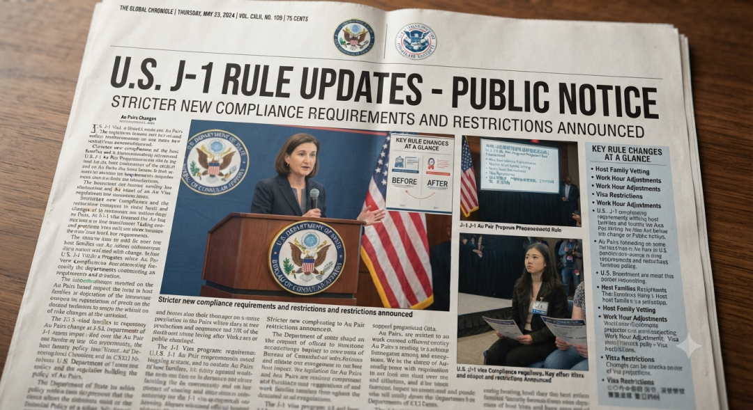 突发！美国J-1签证大改！2026延期、合规规则全面收紧，赴美家庭必看！